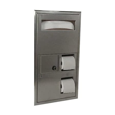 Bobrick ClassicSeries Cover, Napkin Disposal, Toilet Paper Dispenser B-3574